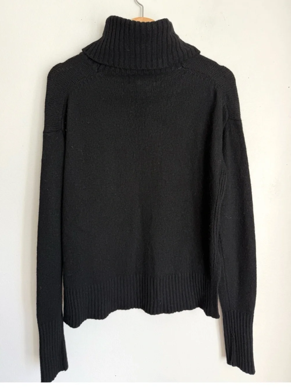 Anthropologie Blair Wool Blend Turtleneck Sweater in Black